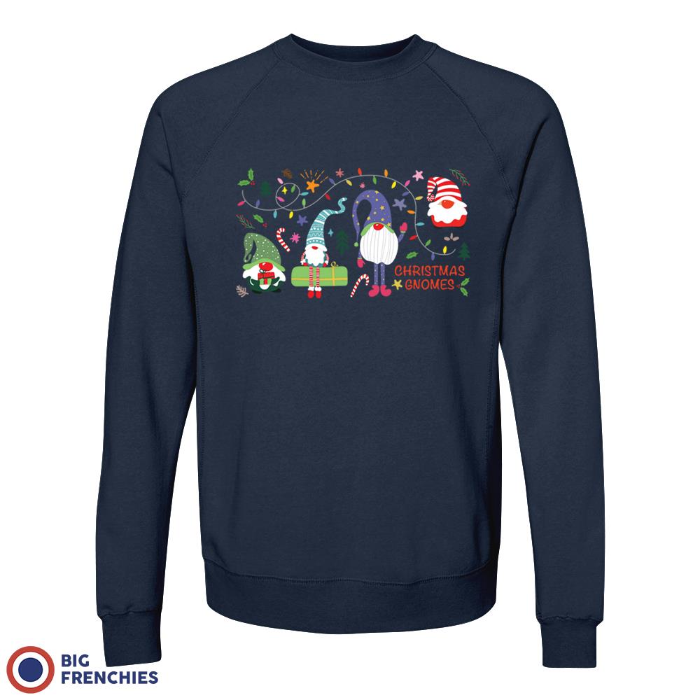 Gnomes Christmas Unisex Organic Cotton Sweatshirt