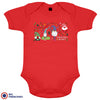 Christmas Gnomes Organic Cotton Baby Onesie