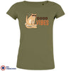 Good Vibes Cat Women's Organic Cotton Tee