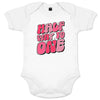 Half Way to One Half Birthday Organic Baby Girl Onesie