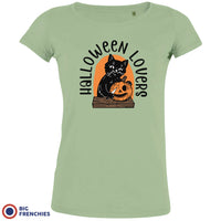 Halloween Lovers With a Cat Women's Organic Cotton Tee