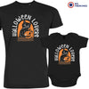 Halloween Lovers With a Cat Dad and Child Organic Cotton family Set (Set of 2)