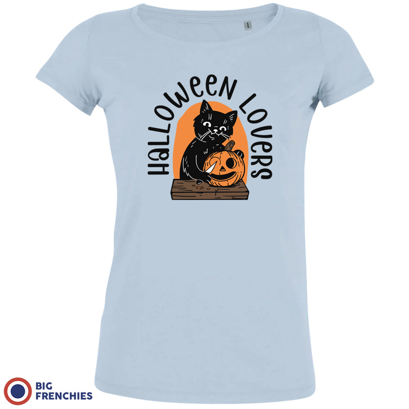 Halloween Lovers With a Cat Women's Organic Cotton Tee