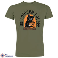 Halloween Lovers With a Cat Men's Organic Cotton Tee