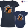 Halloween Lovers With a Cat Mom and Child Organic Cotton family Set (Set of 2)