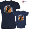 Halloween Lovers With a Cat Dad and Child Organic Cotton family Set (Set of 2)