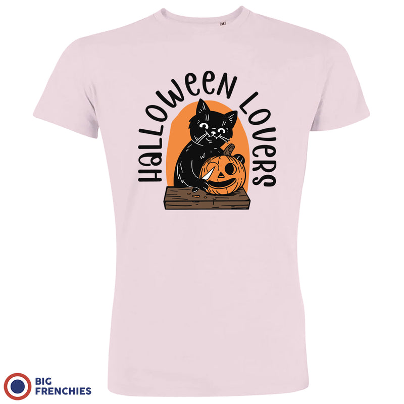 Halloween Lovers With a Cat Men's Organic Cotton Tee