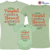 Pumpkin Kisses & Harvest Wishes Matching Organic Cotton Family Set (Set of 3)