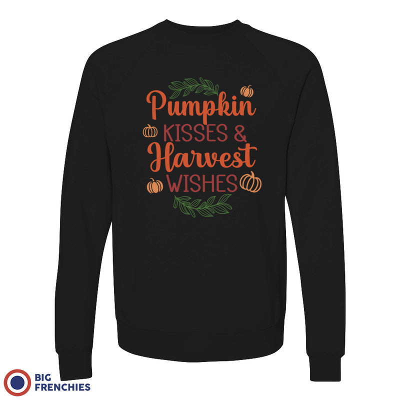 Pumpkin Kisses & Harvest Wishes Unisex Organic Cotton Sweatshirt