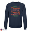 Pumpkin Kisses & Harvest Wishes Unisex Organic Cotton Sweatshirt