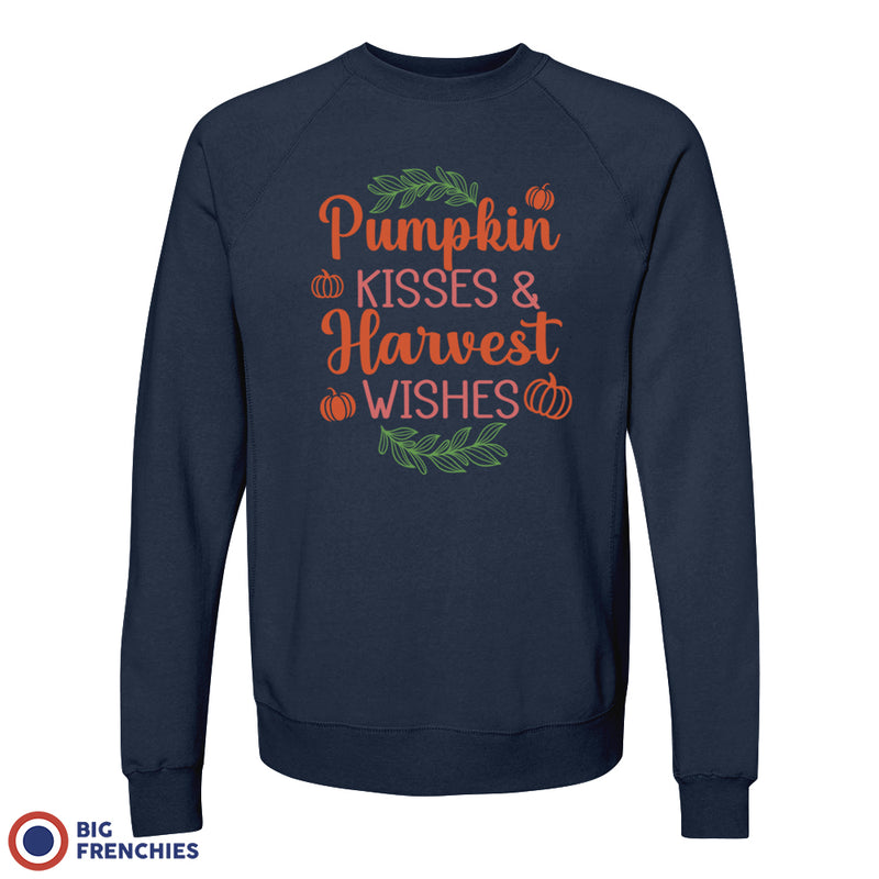 Pumpkin Kisses & Harvest Wishes Unisex Organic Cotton Sweatshirt