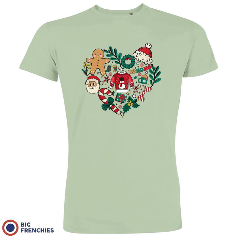 Christmas Heart Men's Organic Cotton Tee