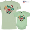 Christmas Heart Dad and Child Organic Cotton family Set (Set of 2)