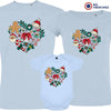 Christmas Heart Matching Family Organic Tees (Set of 3)