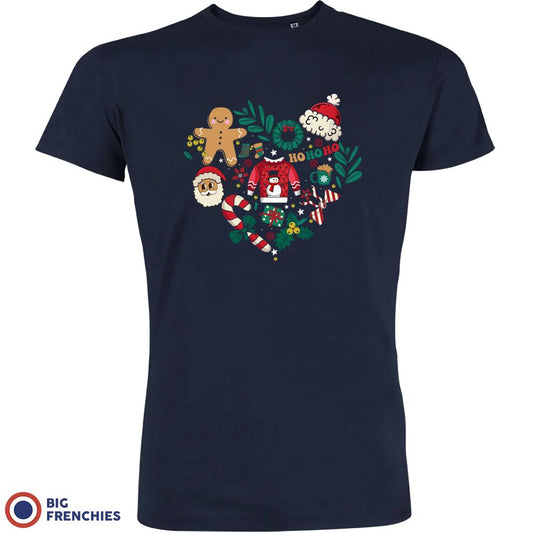 Christmas Heart Men's Organic Cotton Tee