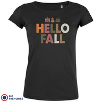 Hello Fall With Pumpkin Women's Organic Cotton Tee