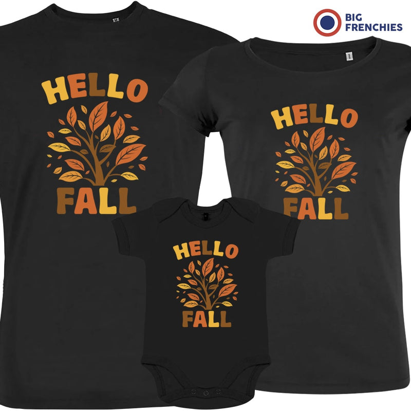 Hello Fall  Matching Organic Cotton Family Set (Set of 3)