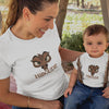 Hiboude Mom and Child Organic Cotton T-Shirts family Set (Set of 2)