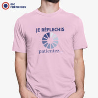 Je Réfléchis Patientez Men's Organic Cotton Tee