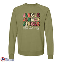 Jingle All The Way Christmas Unisex Organic Cotton Sweatshirt