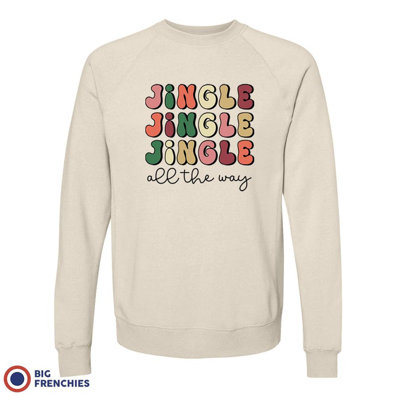 Jingle All The Way Christmas Unisex Organic Cotton Sweatshirt