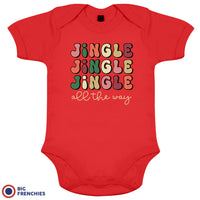 Jingle All The Way Christmas Organic Cotton Baby Onesie