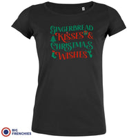 Gingerbread Kisses & Christmas Wishes Women's Organic Cotton Tee