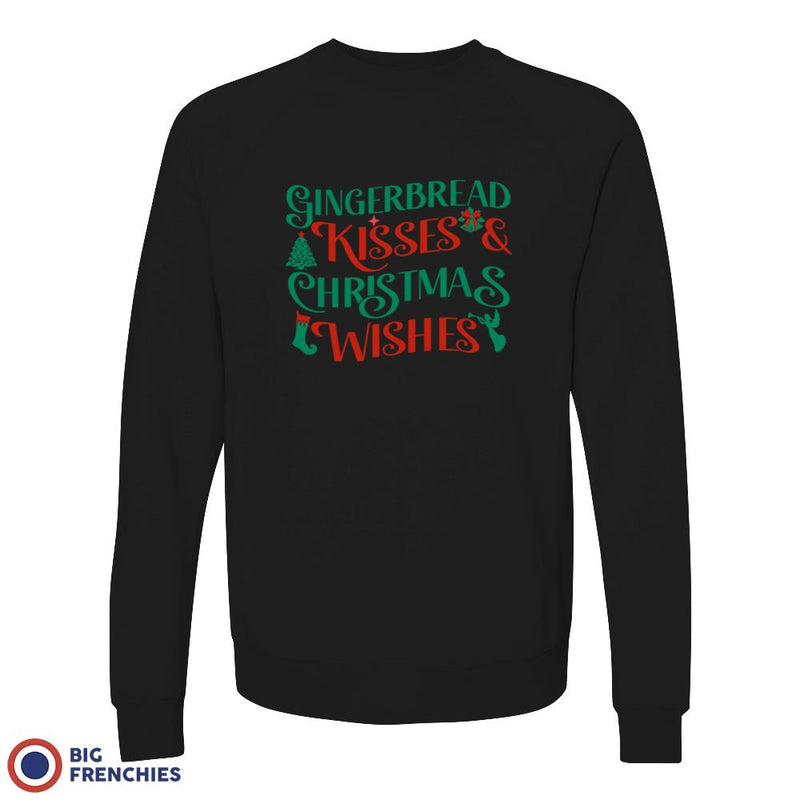 Gingerbread Kisses & Christmas Wishes Unisex Organic Cotton Sweatshirt