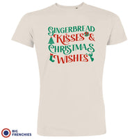 Gingerbread Kisses & Christmas Wishes Men's Organic Cotton Tee