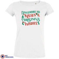 Gingerbread Kisses & Christmas Wishes Women's Organic Cotton Tee