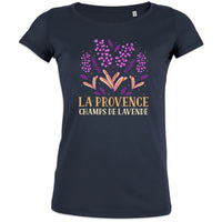 La Provence Champs De Lavande Women's Organic Cotton Tee