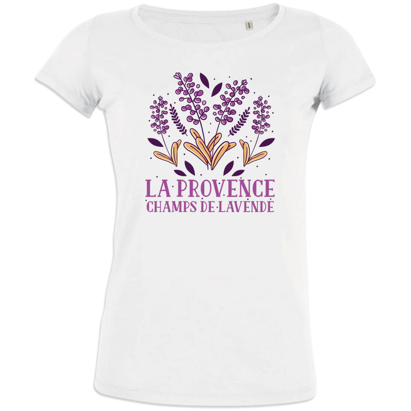 La Provence Champs De Lavande Women's Organic Cotton Tee