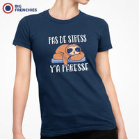 Pas De Stress Y'a Paresse Women's Organic Cotton Tee