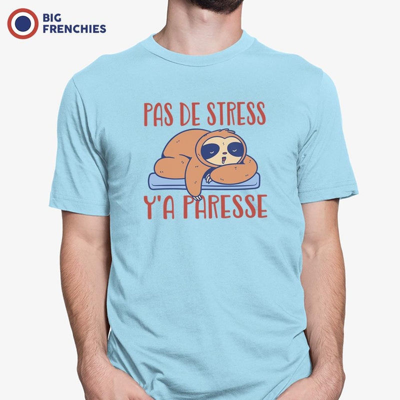 Pas De Stress Y'a Paresse Men's Organic Cotton Tee