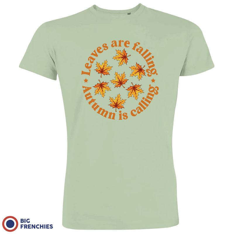 Leaves Are Falling Autumn Is Calling Men's Organic Cotton Tee