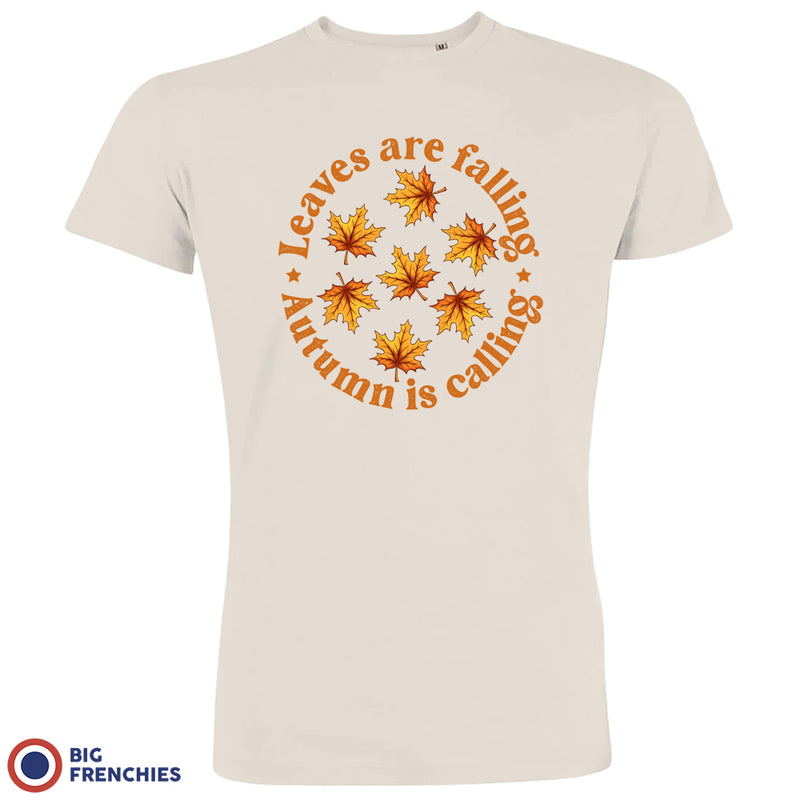 Leaves Are Falling Autumn Is Calling Men's Organic Cotton Tee