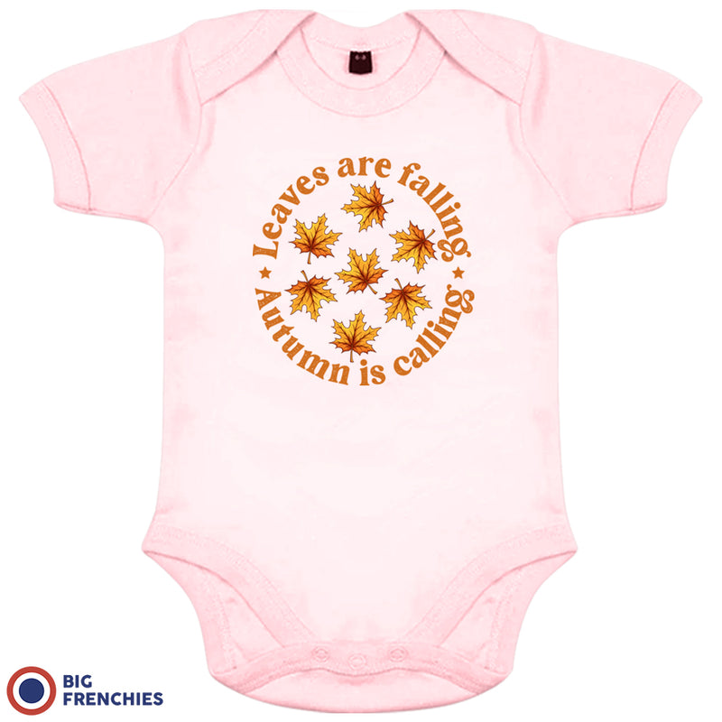 Leaves Are Falling Autumn Is Calling Organic Cotton Baby Onesie