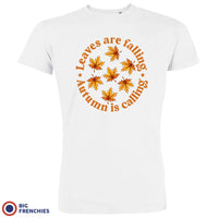 Leaves Are Falling Autumn Is Calling Men's Organic Cotton Tee