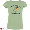 Vivre D'amour & de Champagne Women's Organic Cotton Tee