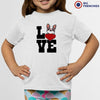 Love French Bulldog Youth & Toddler Organic Cotton Tee