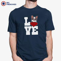 Love French Bulldog Men's Organic Cotton Tee