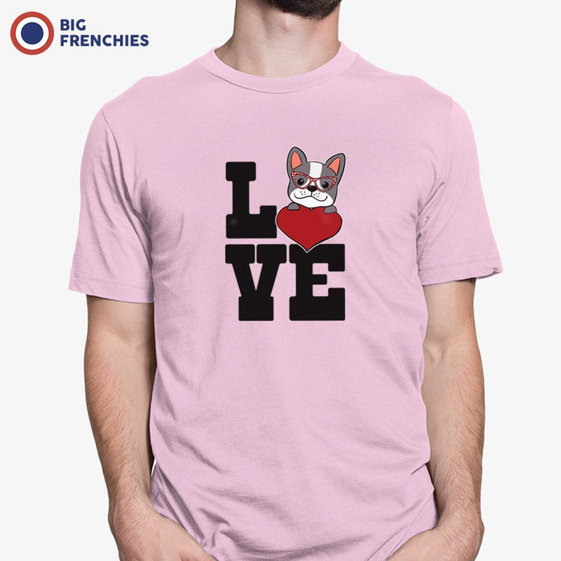 Love French Bulldog Men's Organic Cotton Tee