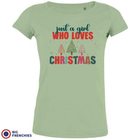 Just A Girl Who Loves Christmas Women's Organic Cotton Tee