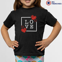 Love With Hearts Youth & Toddler Organic Cotton Tee