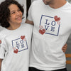 Love with Hearts Dad and Child Organic Cotton T-Shirts family Set (Set of 2)