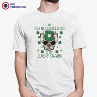 My French Bulldog Is my Lucky Charm Men's Organic Cotton Tee