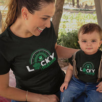 Lucky Mama Lucky Baby Mom and Child Organic Cotton T-Shirts family Set (Set of 2)