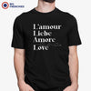 Amour Liebe Amore Love Men's Organic Cotton Tee