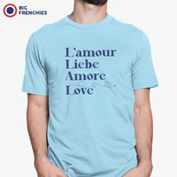 Amour Liebe Amore Love Men's Organic Cotton Tee