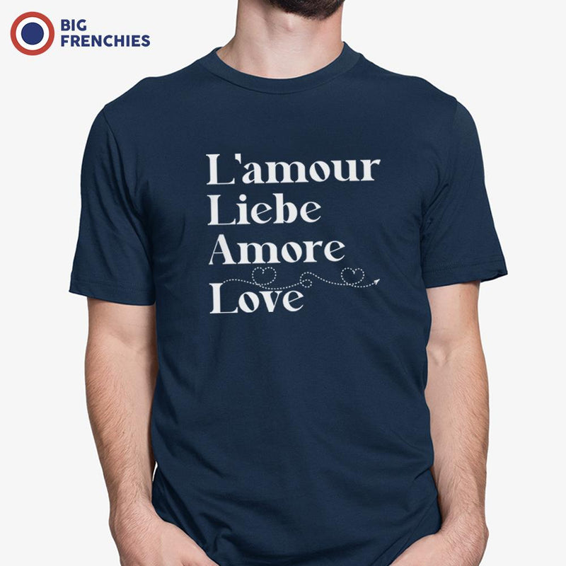 Amour Liebe Amore Love Men's Organic Cotton Tee